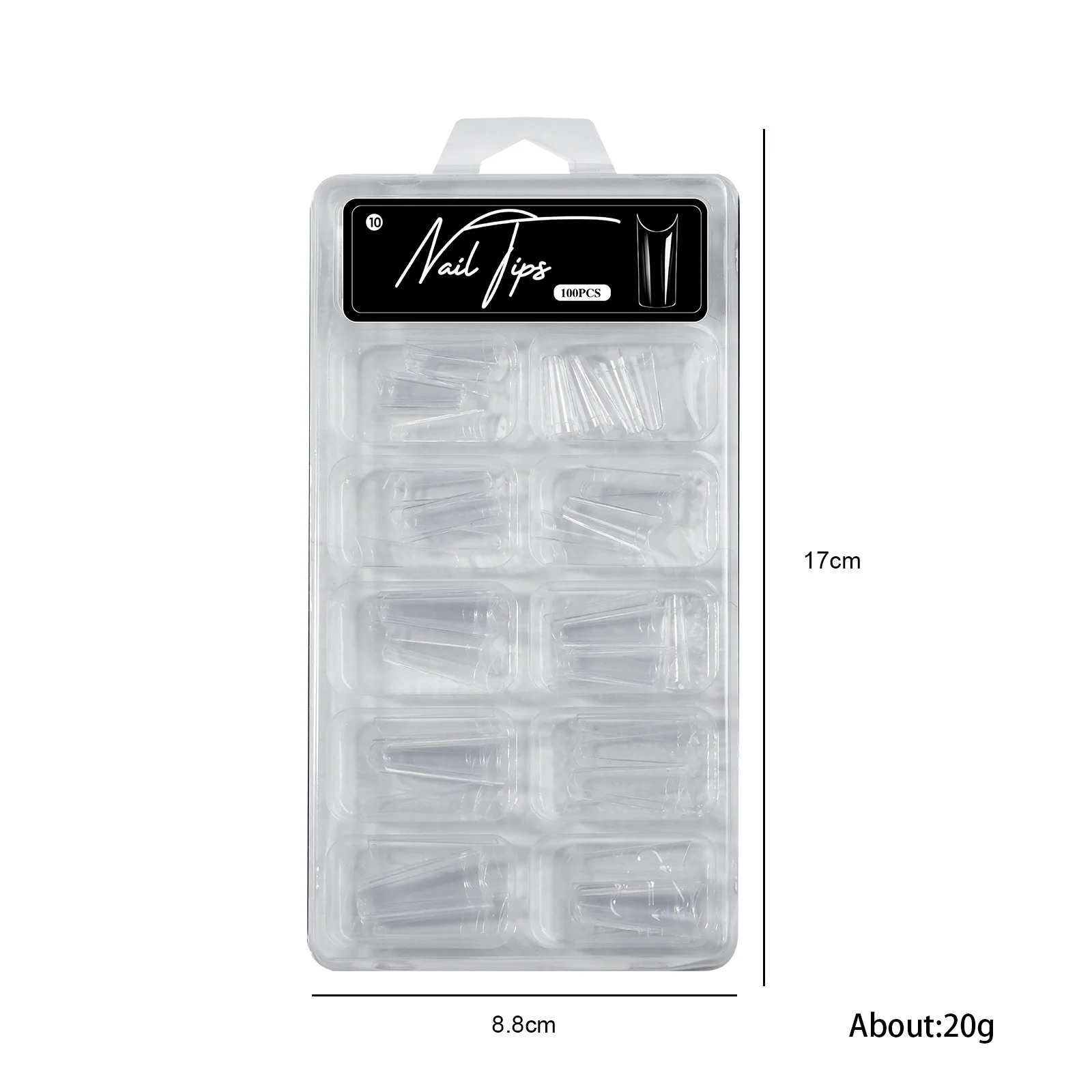 No Carving Sanding100-piece Box Of Protective Nail Tips — image 4