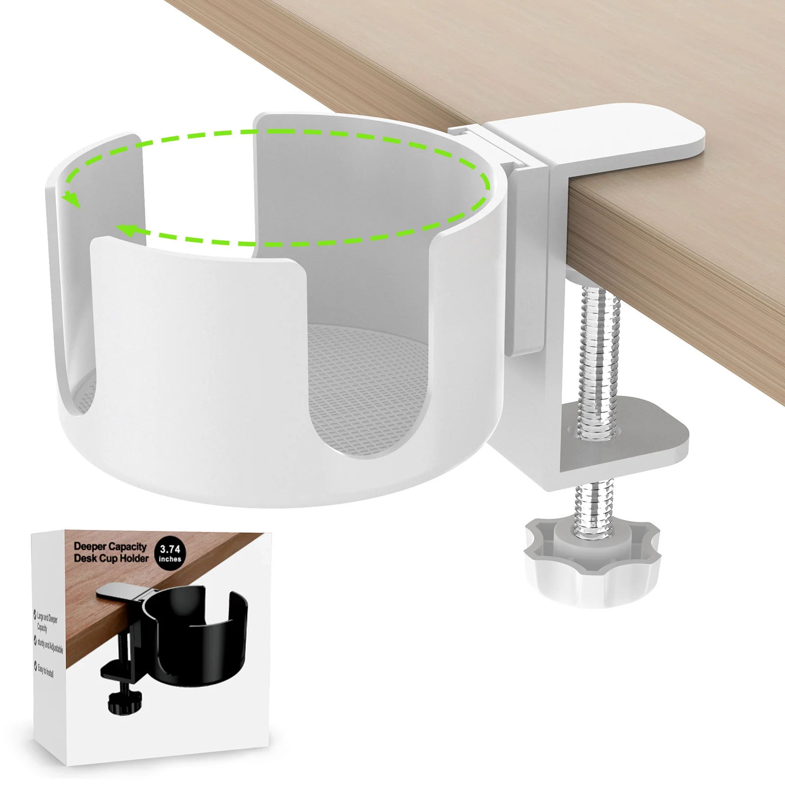 No-drill Table-edge Detachable Stand Desktop Mug Rack Household Water Cup Holder — image 3