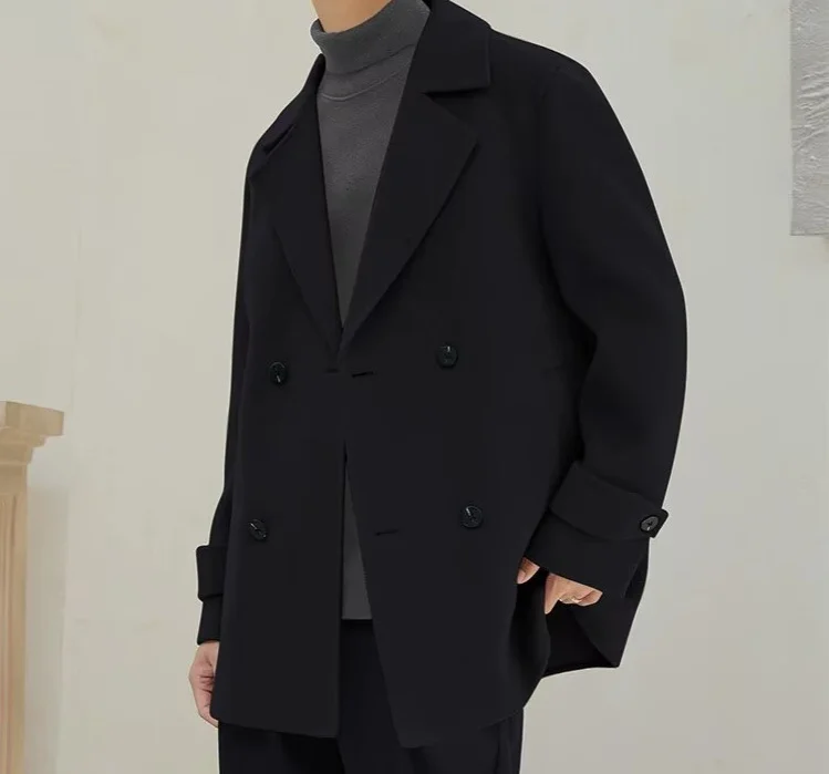 Non-cashmere Wool Trench Coat For Men — image 3