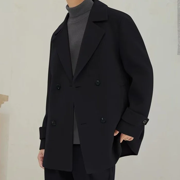 Non-cashmere Wool Trench Coat For Men — image 7