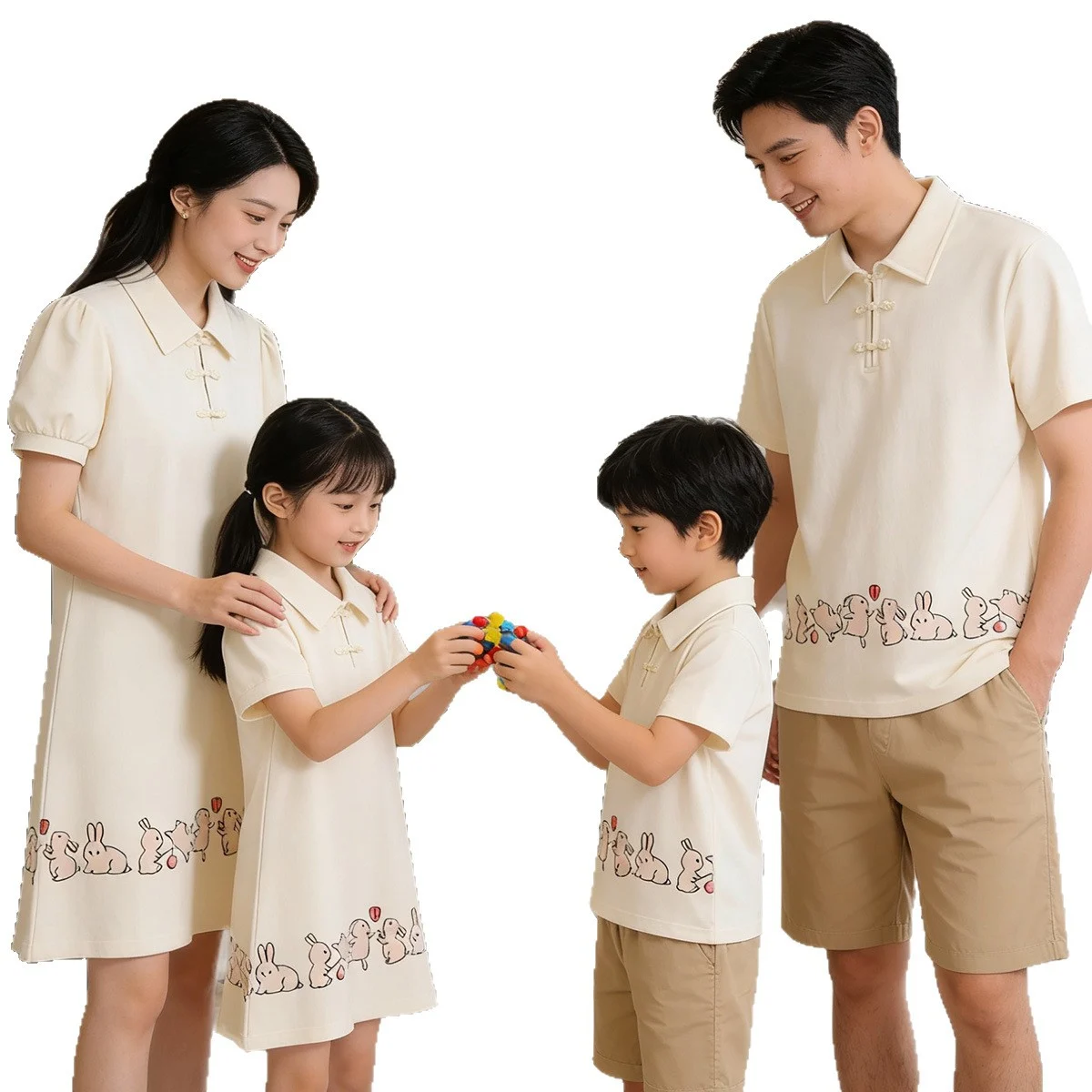 Notch-collar Chinese-style Dress, Baby Romper, One-piece Outfit — image 7