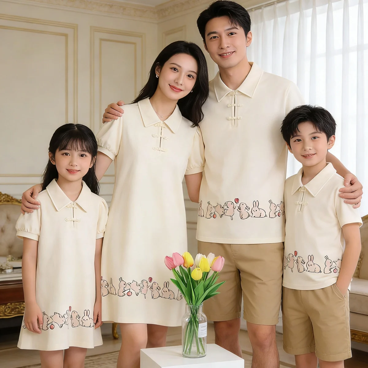 Notch-collar Chinese-style Dress, Baby Romper, One-piece Outfit — image 4