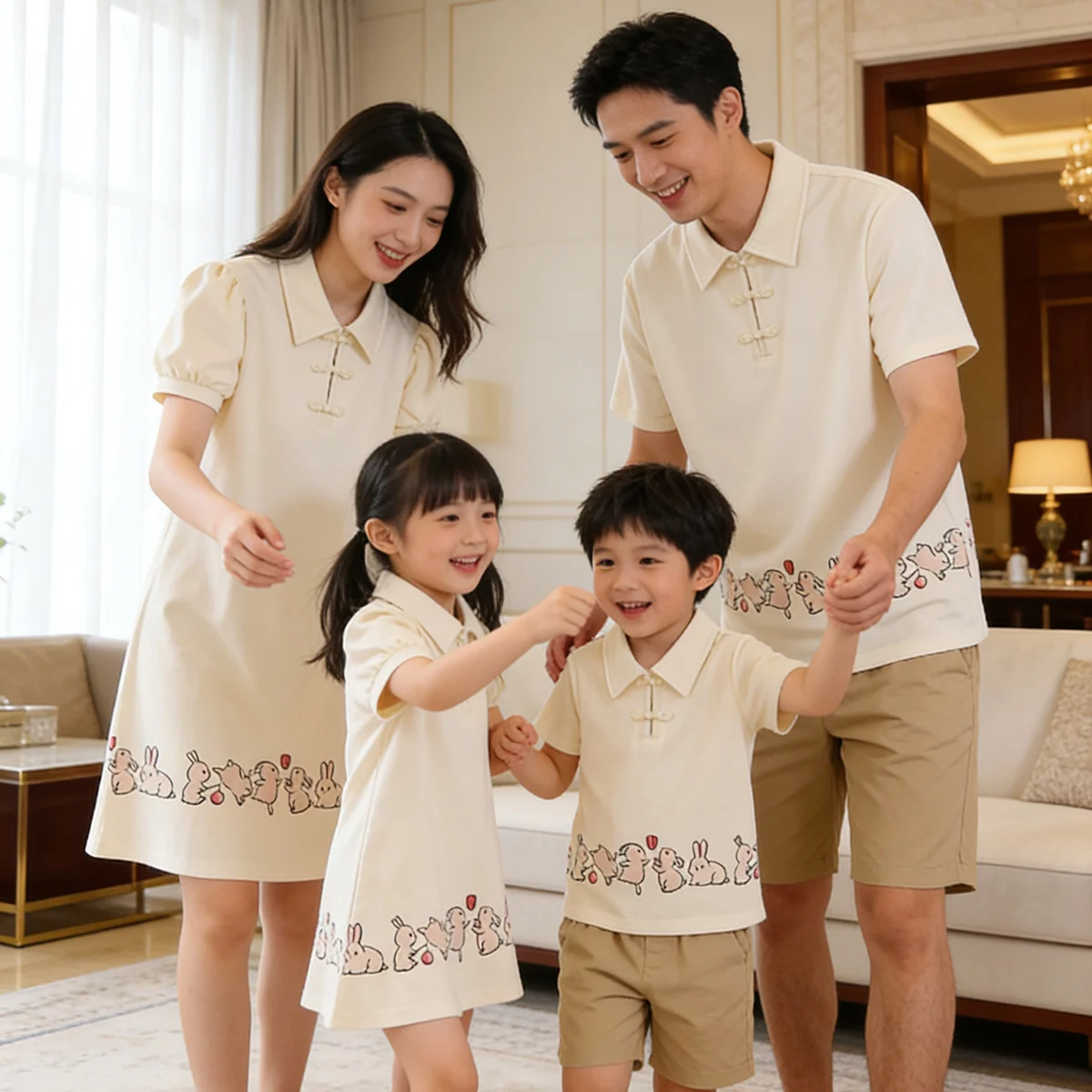 Notch-collar Chinese-style Dress, Baby Romper, One-piece Outfit — image 6