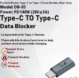 Notebook Phone Data Shielding USB Male To Type-c Female Adapter — image 5
