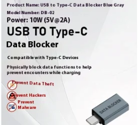 Notebook Phone Data Shielding USB Male To Type-c Female Adapter — image 6