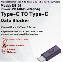 Notebook Phone Data Shielding USB Male To Type-c Female Adapter — image 10