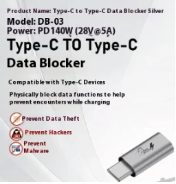 Notebook Phone Data Shielding USB Male To Type-c Female Adapter — image 4