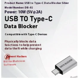 Notebook Phone Data Shielding USB Male To Type-c Female Adapter — image 12