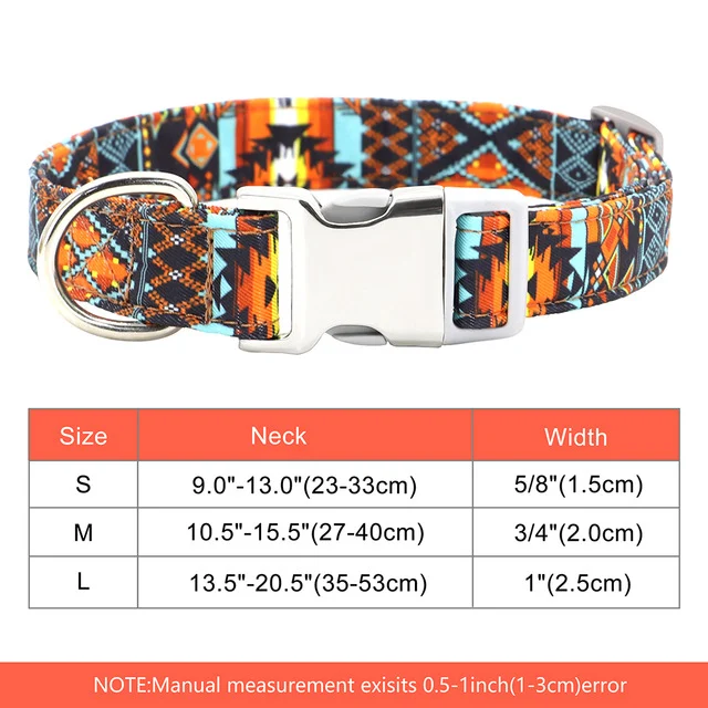 Nylon Pet Dog Collar Personalized Custom Nameplate ID Tag — image 5