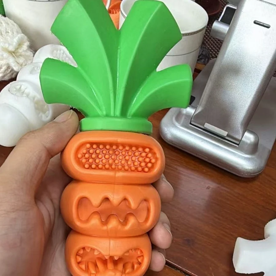 Nylon-rubber Carrot Dog Toydurable Bite-resistant And Leak-proof — image 2