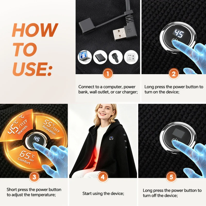 Office Smart Heating Shawl USB — image 1