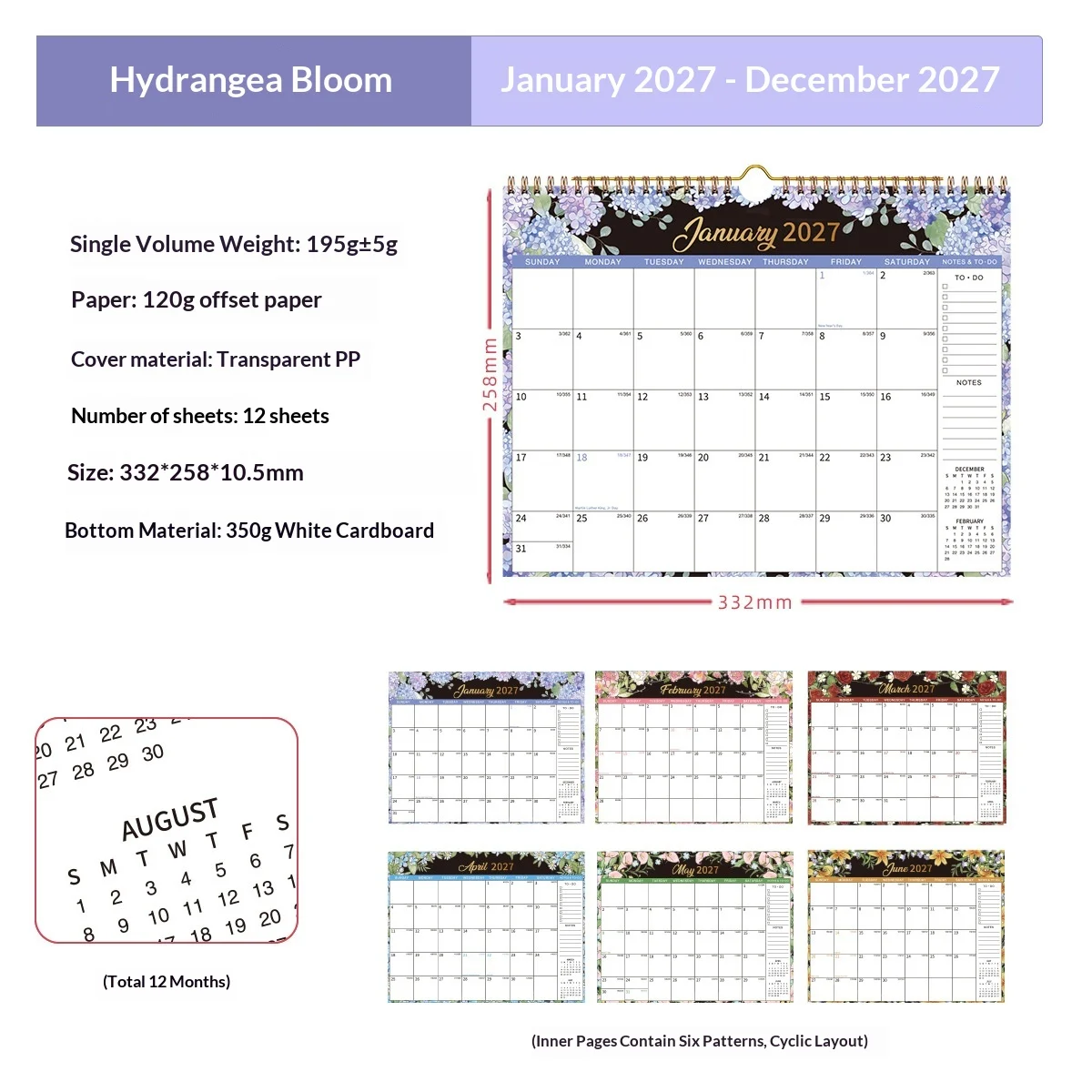 Office Wall Decoration Plan Self-discipline Check-off Monthly Calendar — image 6