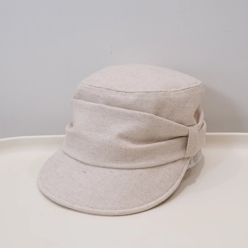 Old Money Style Retro Ruffled Flat Top Bowler Hat - A Stylish Casual Versatile That… — variant image