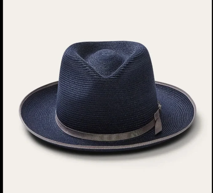 Olive Green Rolled-brim Straw Hat With Bow For Sun Protection Artistic Style Men And Women — variant image