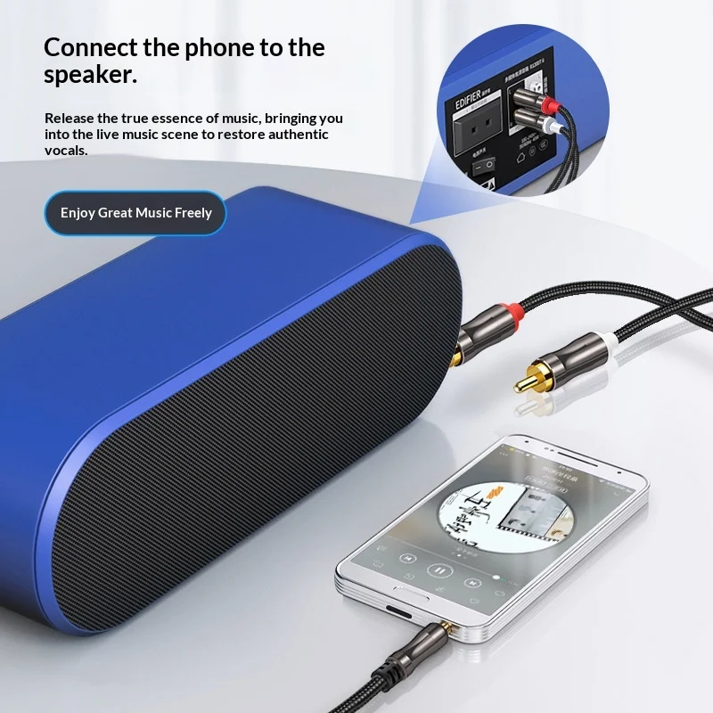 One-to-two 3.5mm To Dual RCA Audio Cable — image 3
