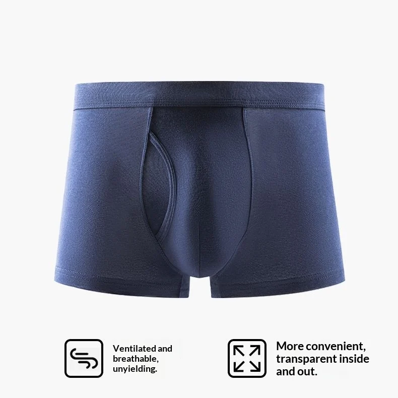 Open-front Mens Pure Cotton Briefs — image 4
