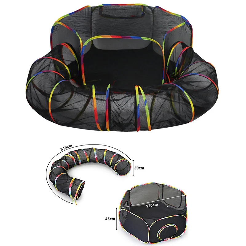 Outdoor Cat Tunnel Portable Catio 2 In 1 Tent & Play Large Collapsible Enclosure With… — image 4