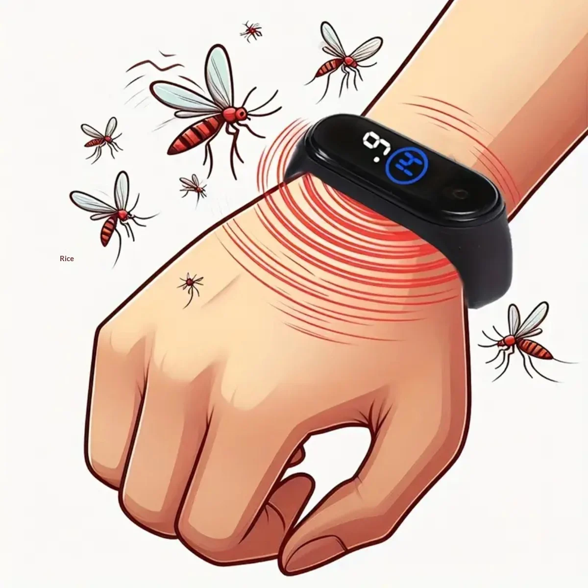 Outdoor Multi-function Mosquito-repellent Electronic Watch — image 8