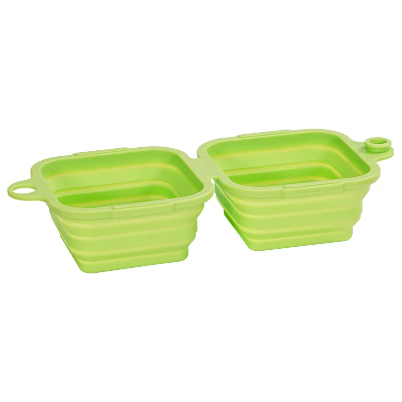 Outdoor Portable Dual Dog Feeding Bowls — image 4