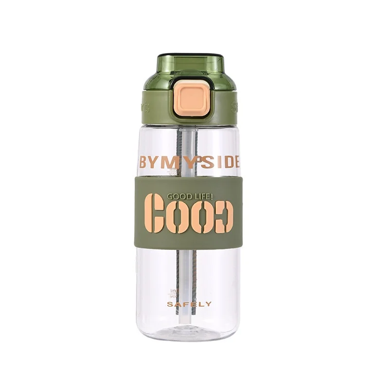 Outdoor Portable Sports Water Bottle With Straw — image 3