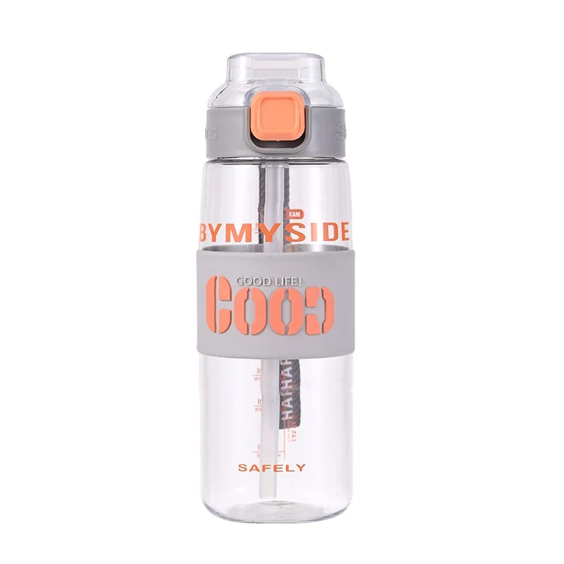 Outdoor Portable Sports Water Bottle With Straw — image 4