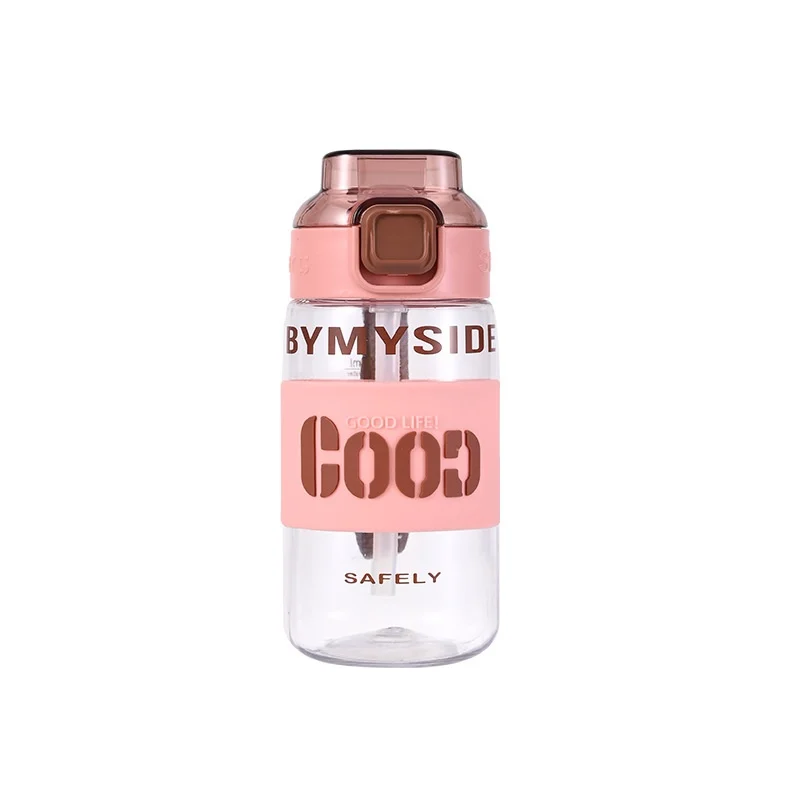 Outdoor Portable Sports Water Bottle With Straw — image 2