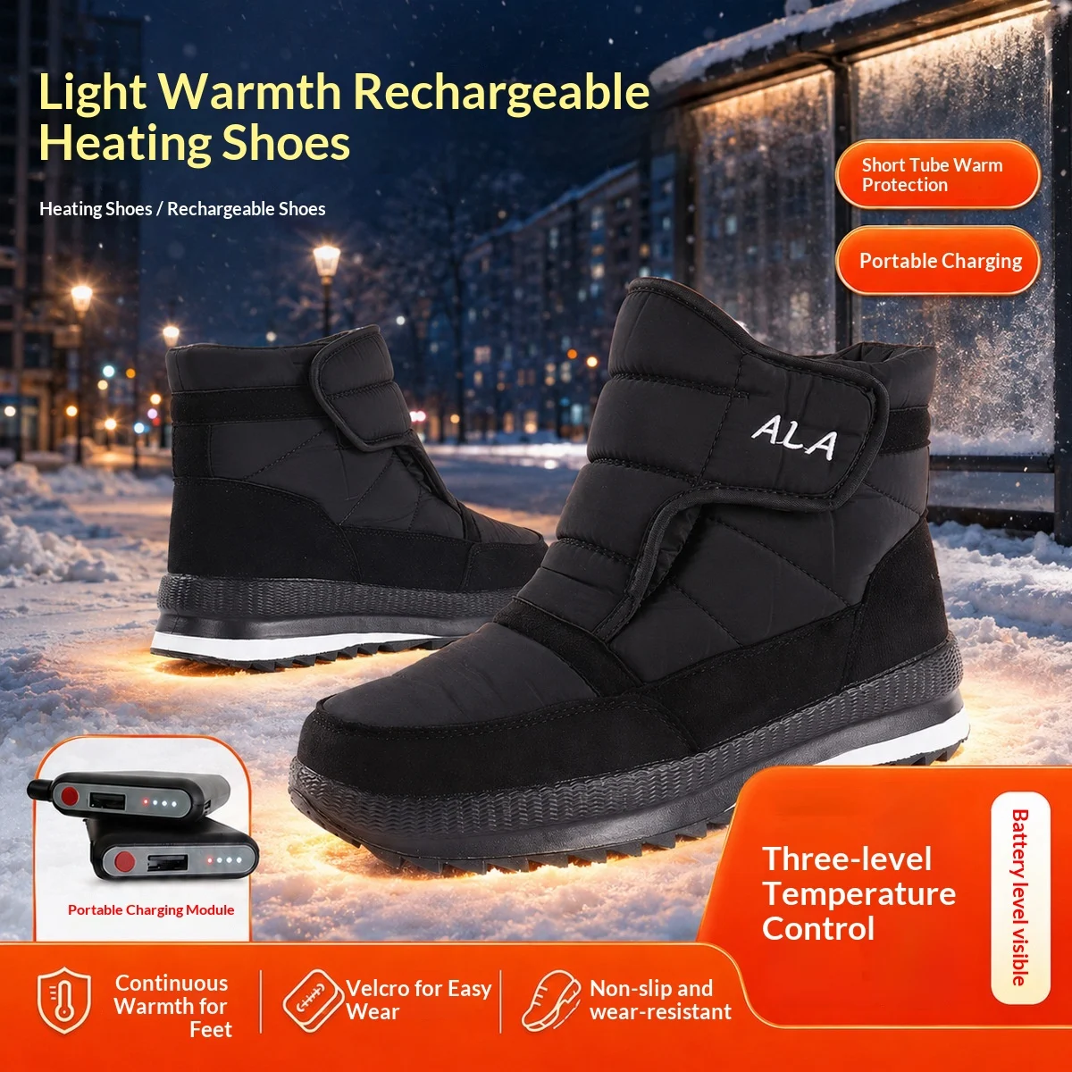 Outdoor Warm Snow Boots With Charging And Walkingpowered Heating — image 7