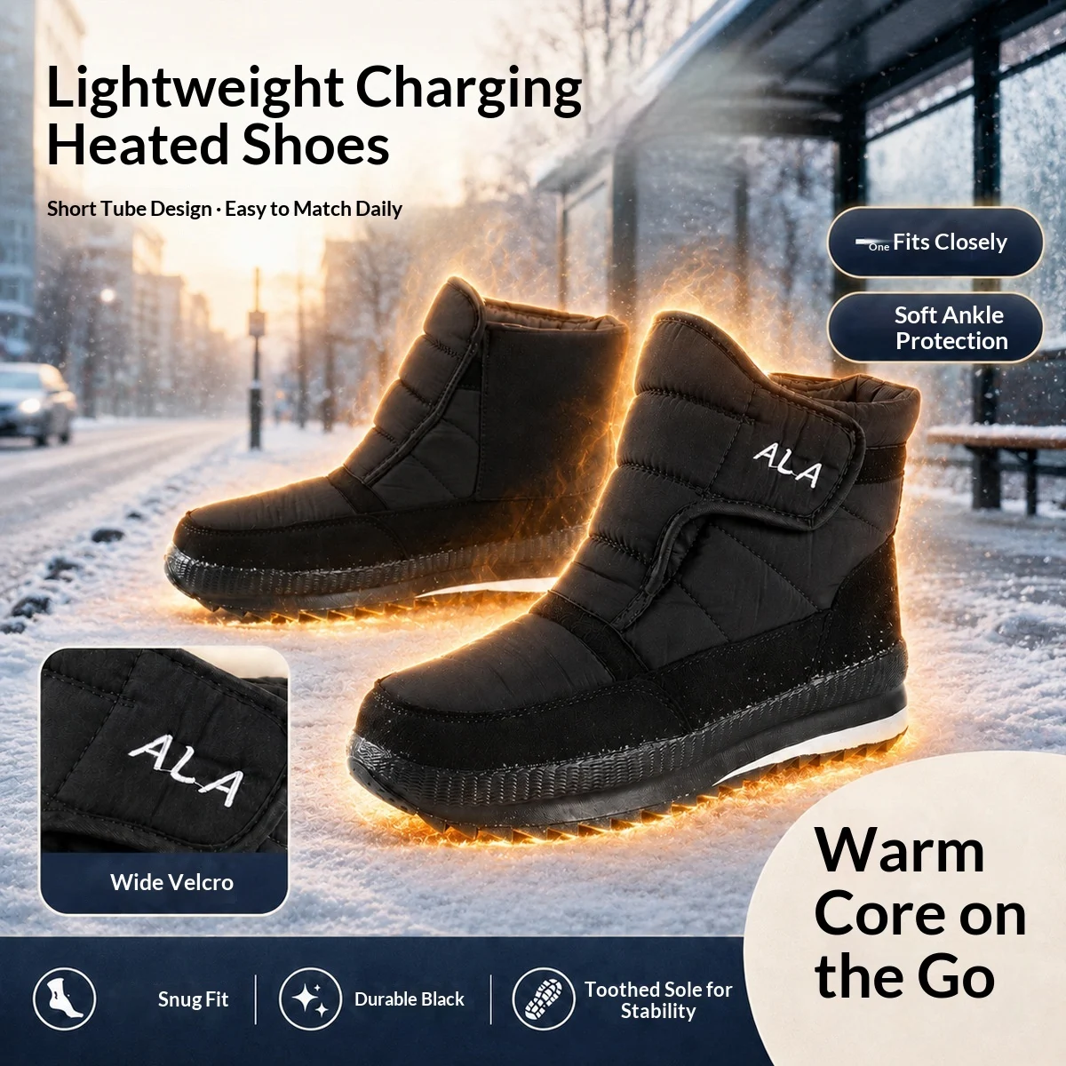 Outdoor Warm Snow Boots With Charging And Walkingpowered Heating — image 6