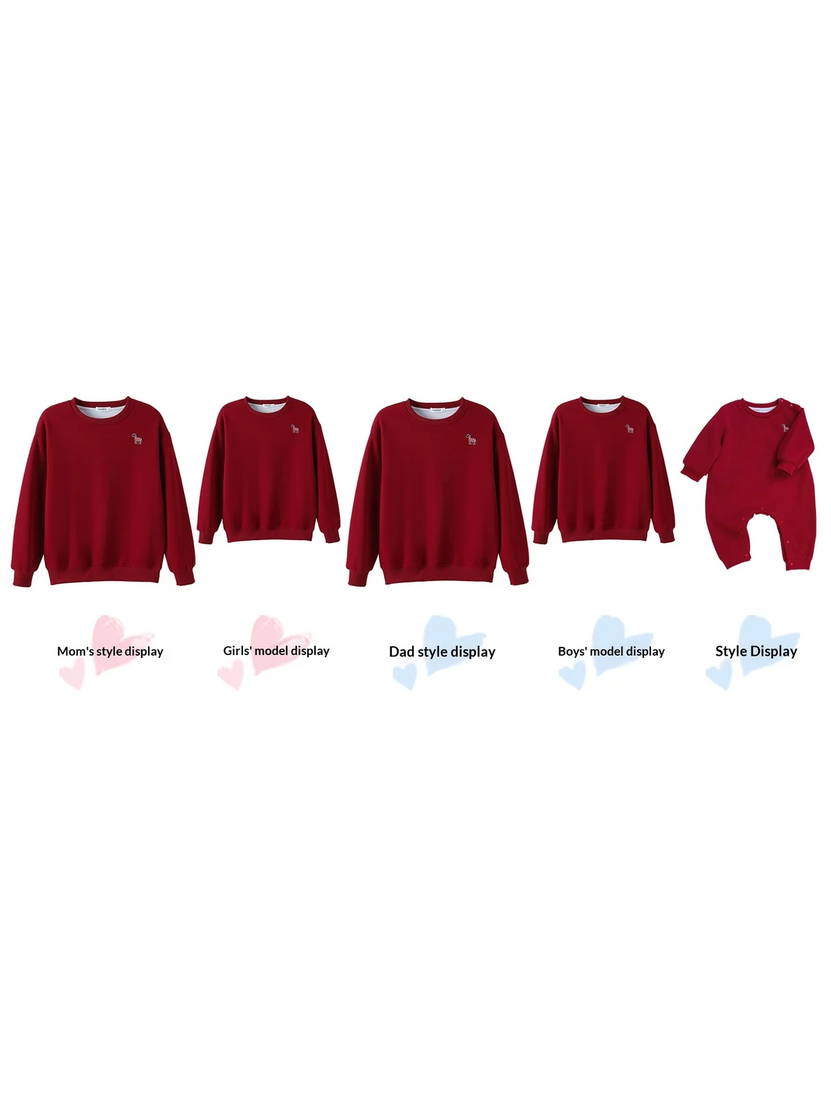 Parent-child Matching Cozy Long-sleeve Sweatshirt For Fall And Winter — image 3