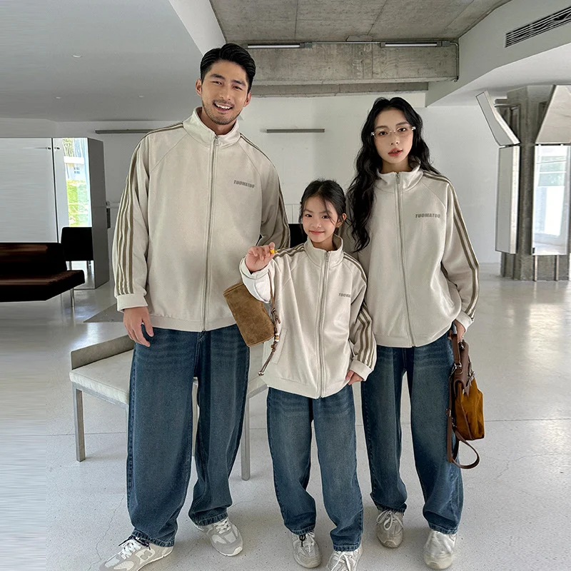 Parent-child Matching Outerwear American-style Spring And Fall Outdoor Outfits — image 2