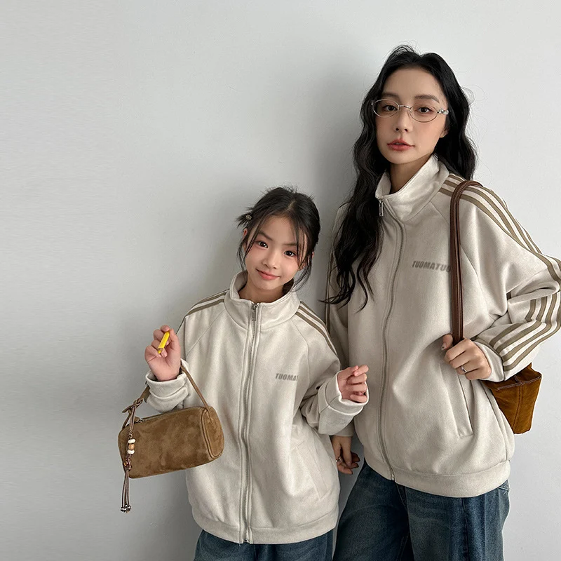 Parent-child Matching Outerwear American-style Spring And Fall Outdoor Outfits — image 3