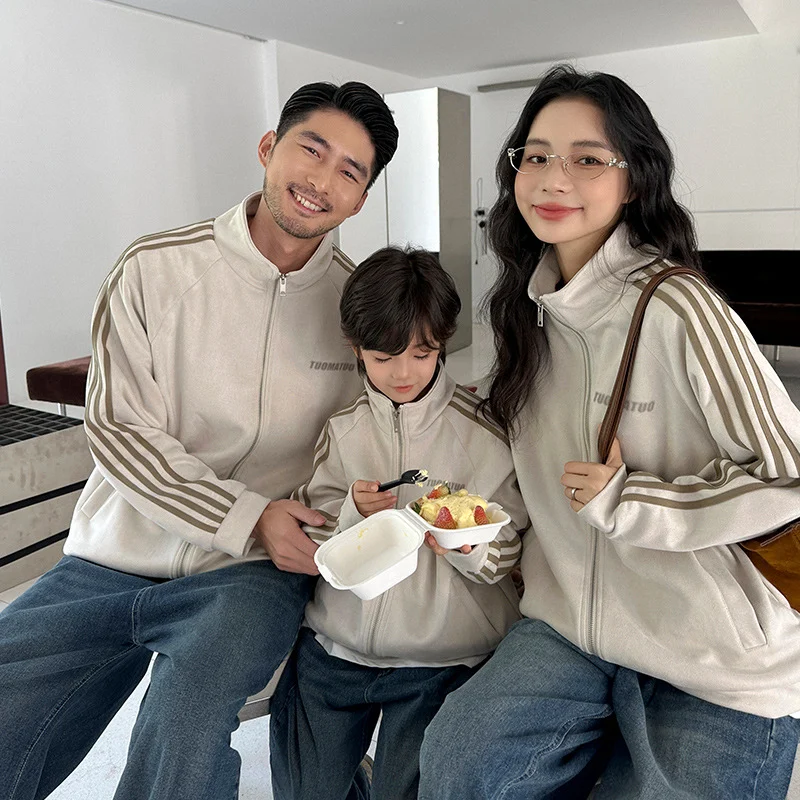 Parent-child Matching Outerwear American-style Spring And Fall Outdoor Outfits — image 5
