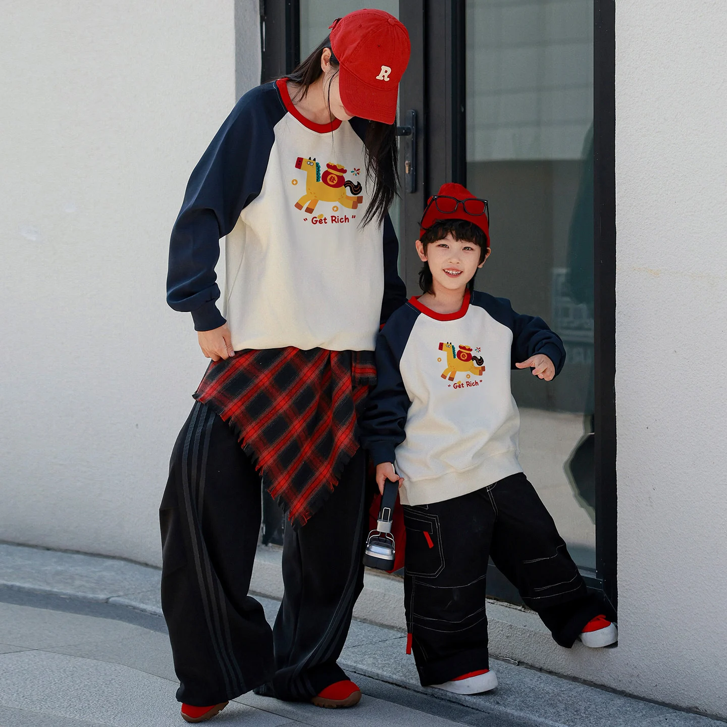 Parent-child Matching Sweatshirts Soft And Breathable Non-pillingnew Springautumn… — image 2