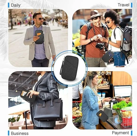 Passport Holder With Multiple Card Slots, Waterproof Travel And Document Package — image 2