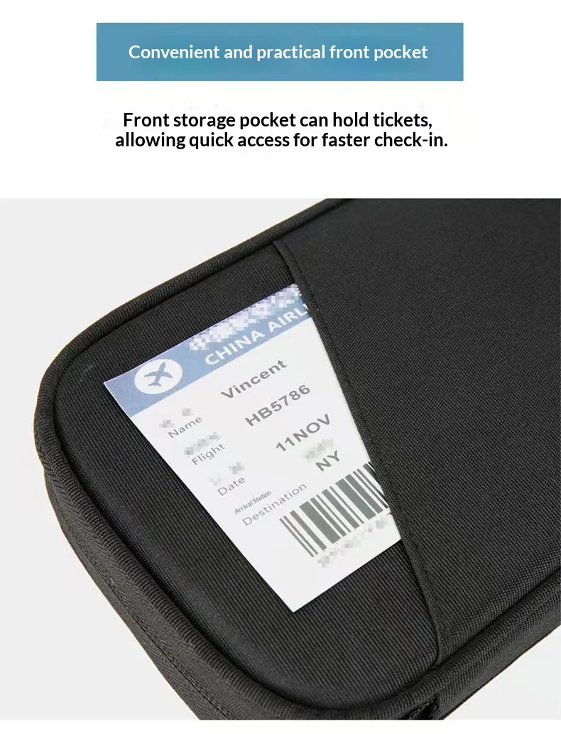 Passport Holder With Multiple Card Slots, Waterproof Travel And Document Package — image 7
