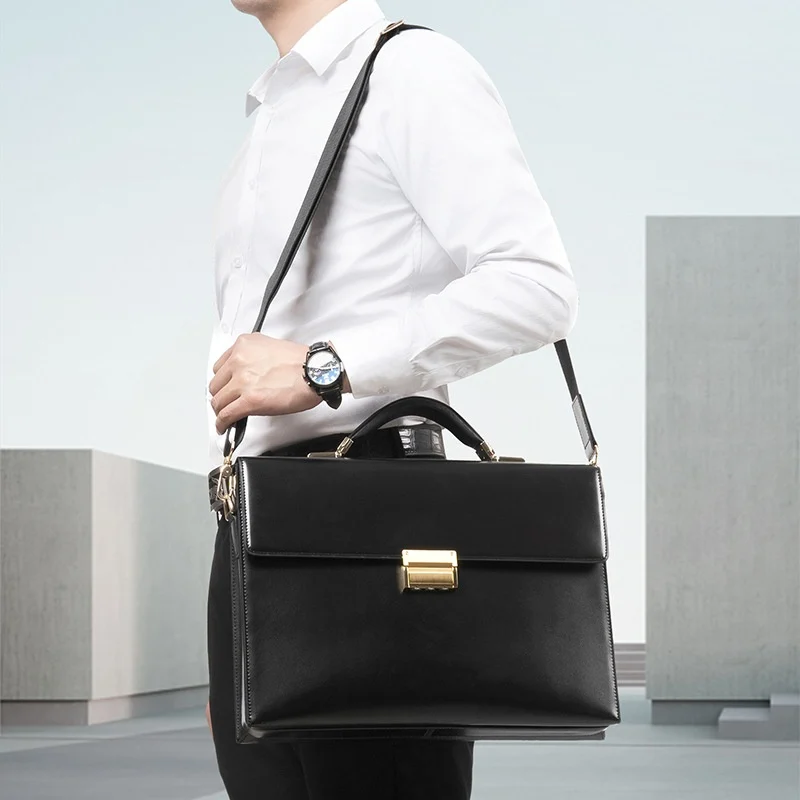 Password-locked High-capacity Portable Business Briefcase — image 2