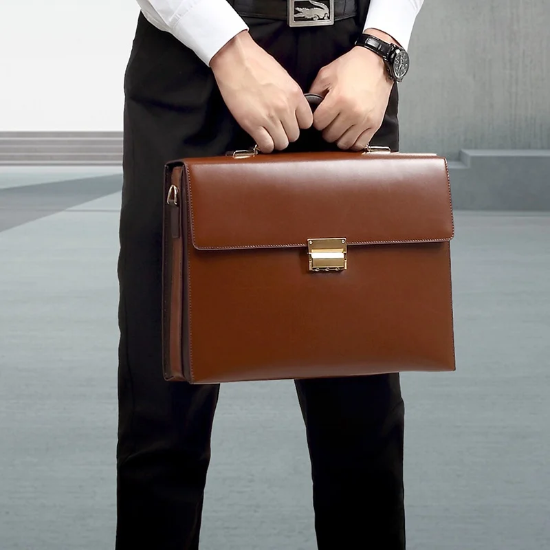 Password-locked High-capacity Portable Business Briefcase — image 4