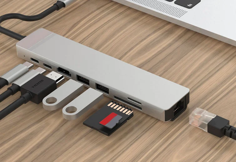 PD Eight-in-one Expansion Dock Usb Docking Station Type-c Hub Splitter — image 5