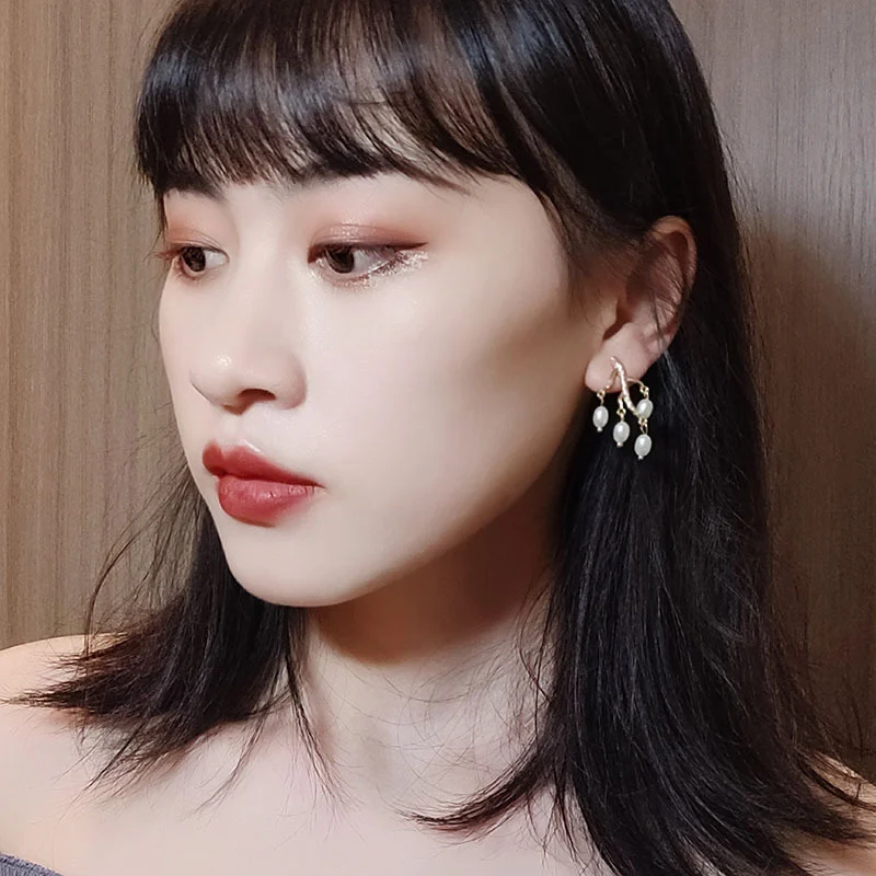 Pearl Branch Earrings Women — image 3
