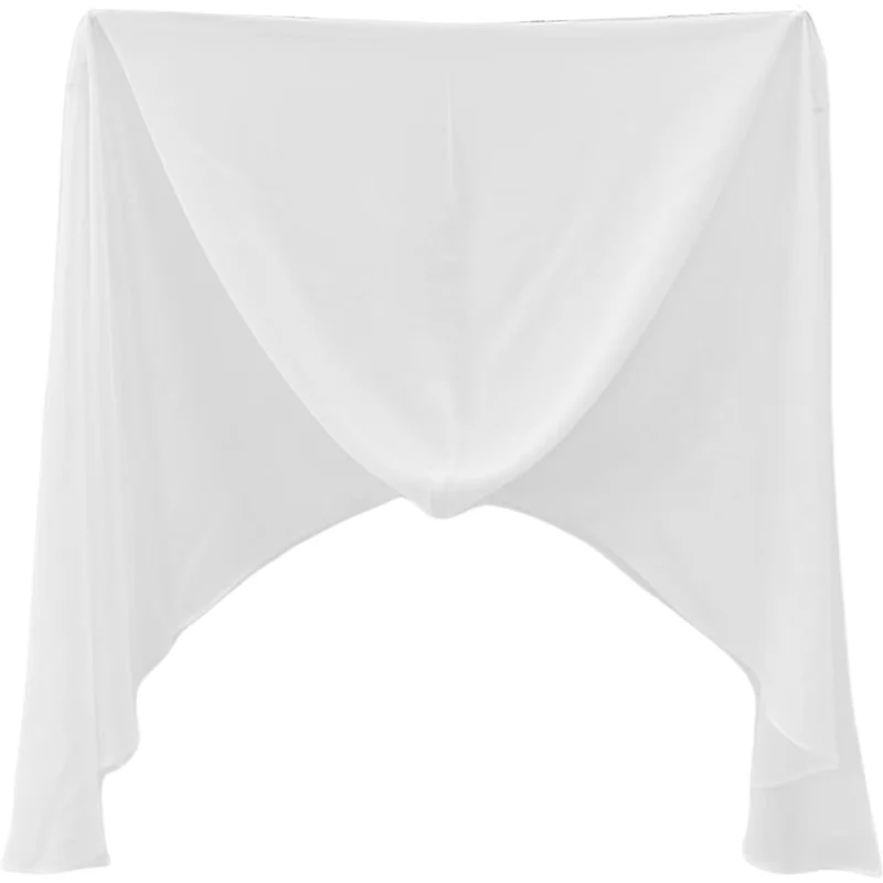 Pearl Chiffon Hooded Long Scarf Lightweight And Skin-friendly — image 4