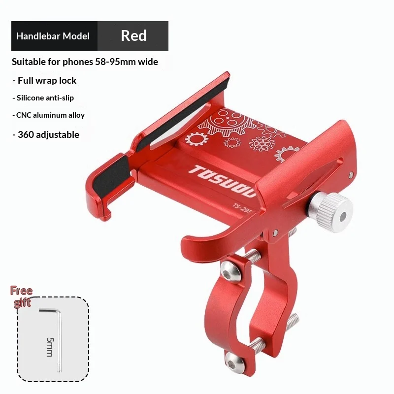 Personalized Aluminum Alloy Bicycle Phone Mount — image 8