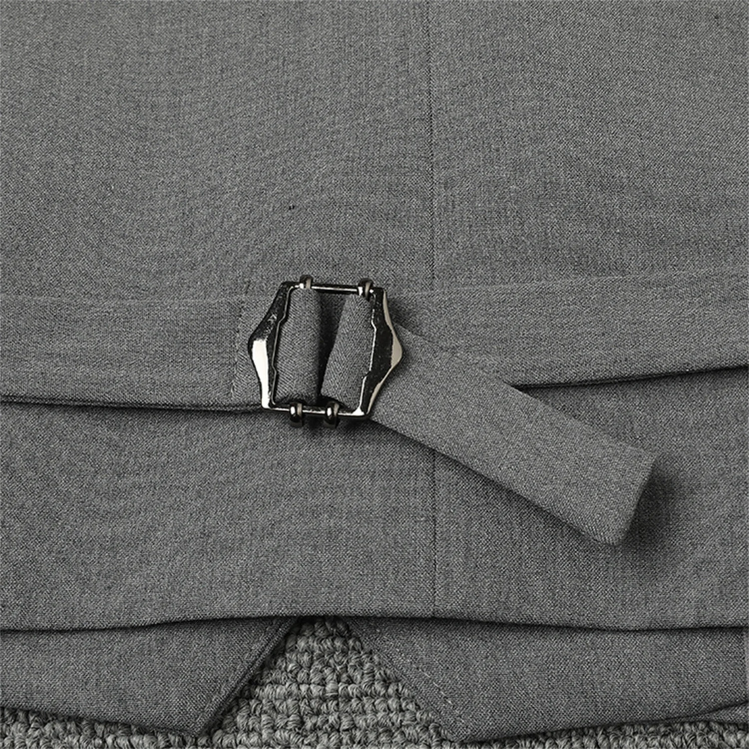 Personalized Coat With Lace-up Wide-leg Pants Suit — image 5