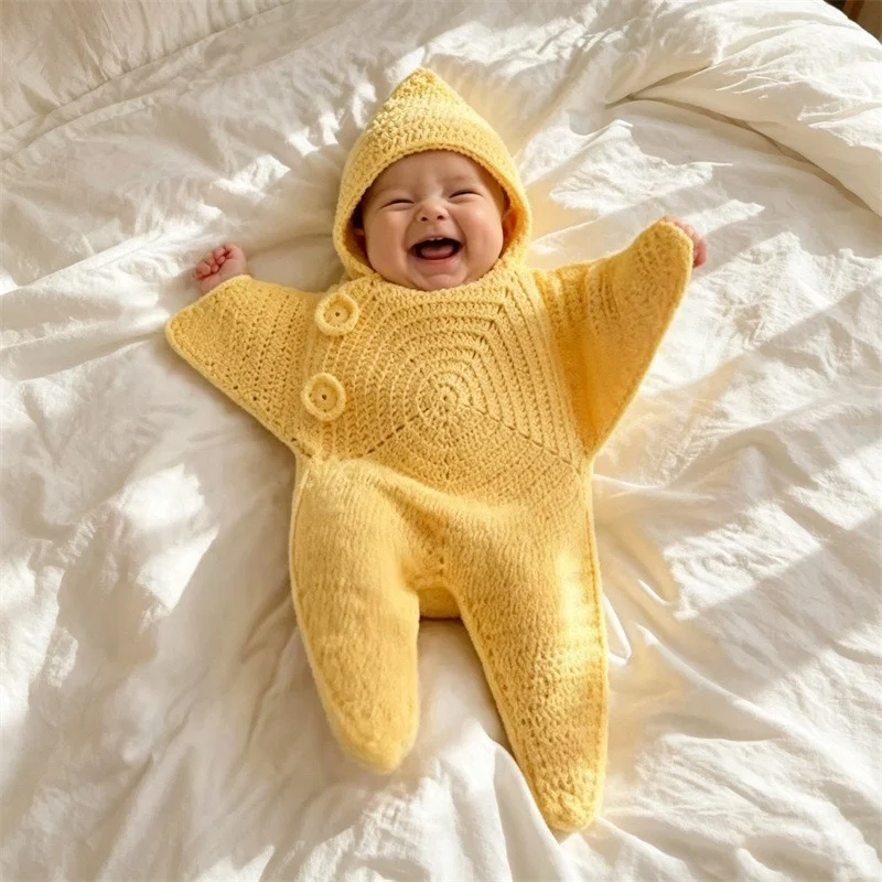 Personalized Knitted Starfish Onesie For Babies — image 5