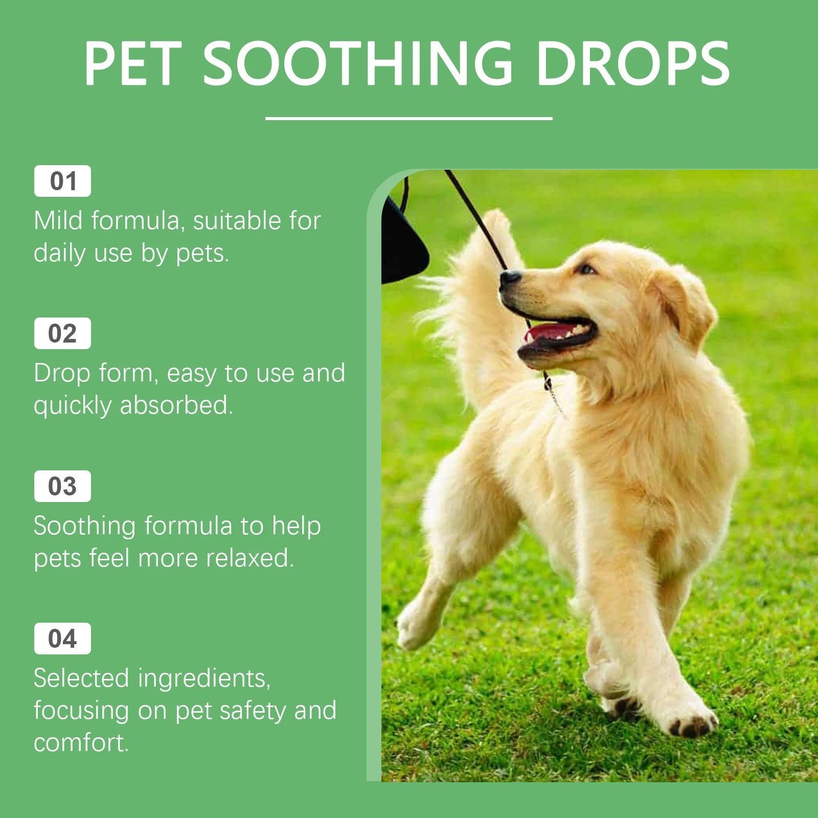 Pet Calming Drops For Dogs & Cats, Natural Soothing Anxiety Relief Supplement, Calm… — image 1