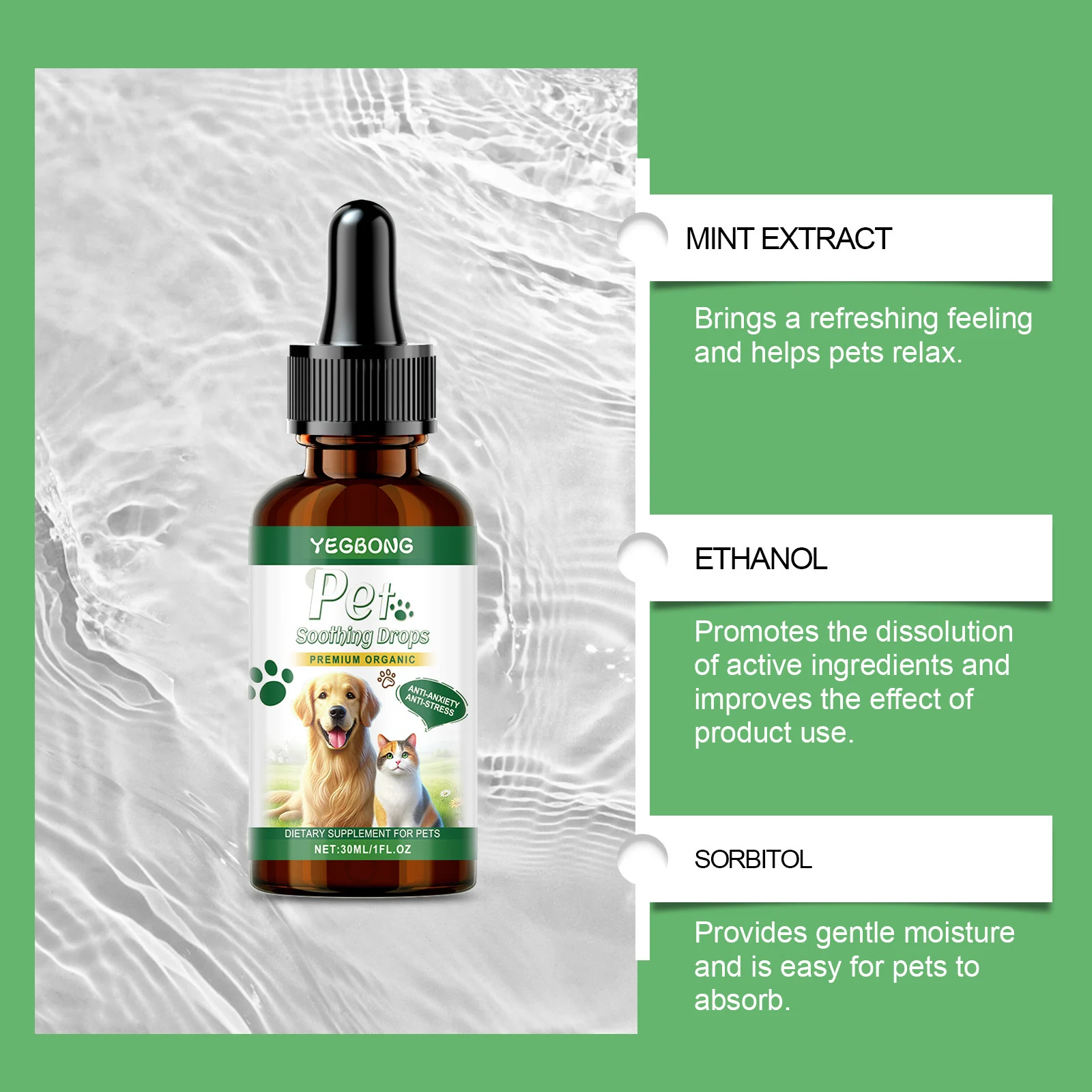 Pet Calming Drops For Dogs & Cats, Natural Soothing Anxiety Relief Supplement, Calm… — image 5
