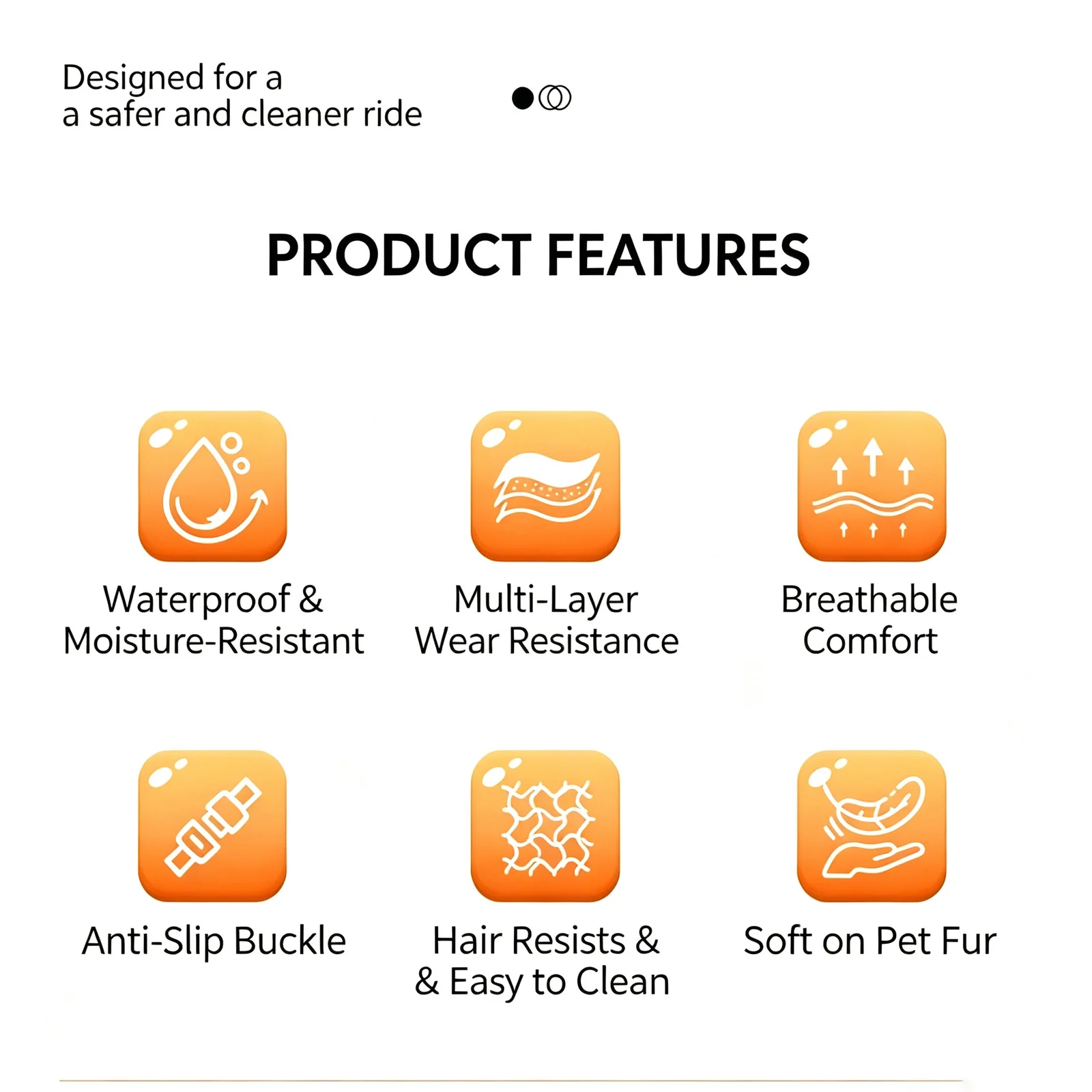 Pet Car Seat Cover Portable Fold Able Dog Cat Travel Carrier Waterproof Anti Scratch… — image 3