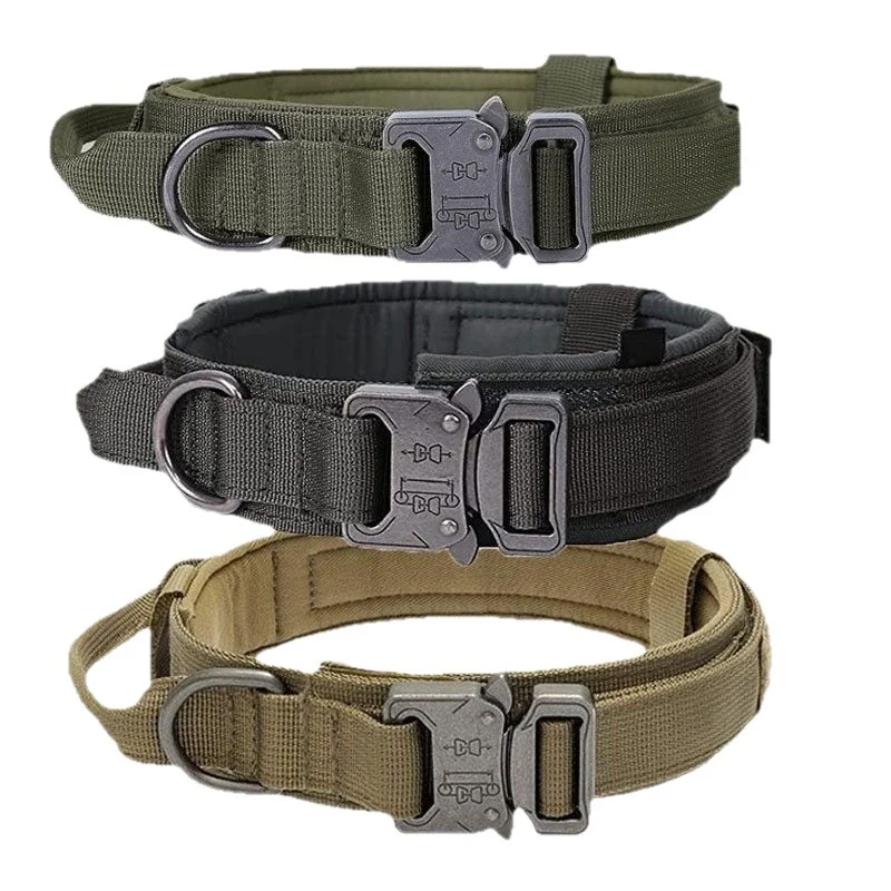 Pet Dog Collar Nylon Outdoor Military Training Adjustable — image 4