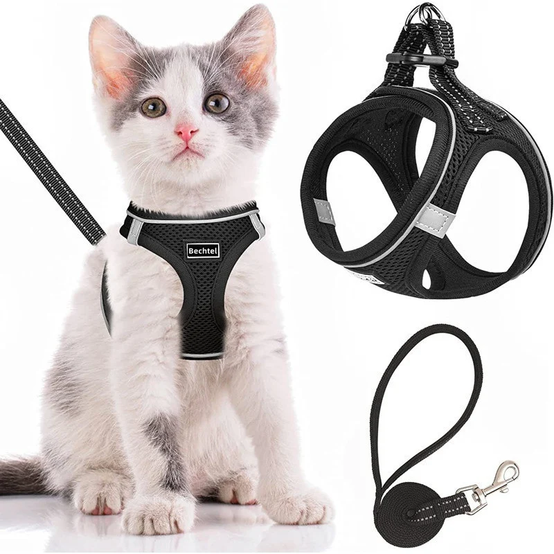 Pet Harness Vest Style Leash - Adjustable Breathable Dog Cat With D-ring For Walking… — image 6