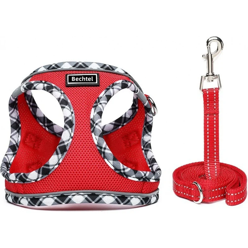 Pet Harness Vest Style Leash - Adjustable Breathable Dog Cat With D-ring For Walking… — image 8