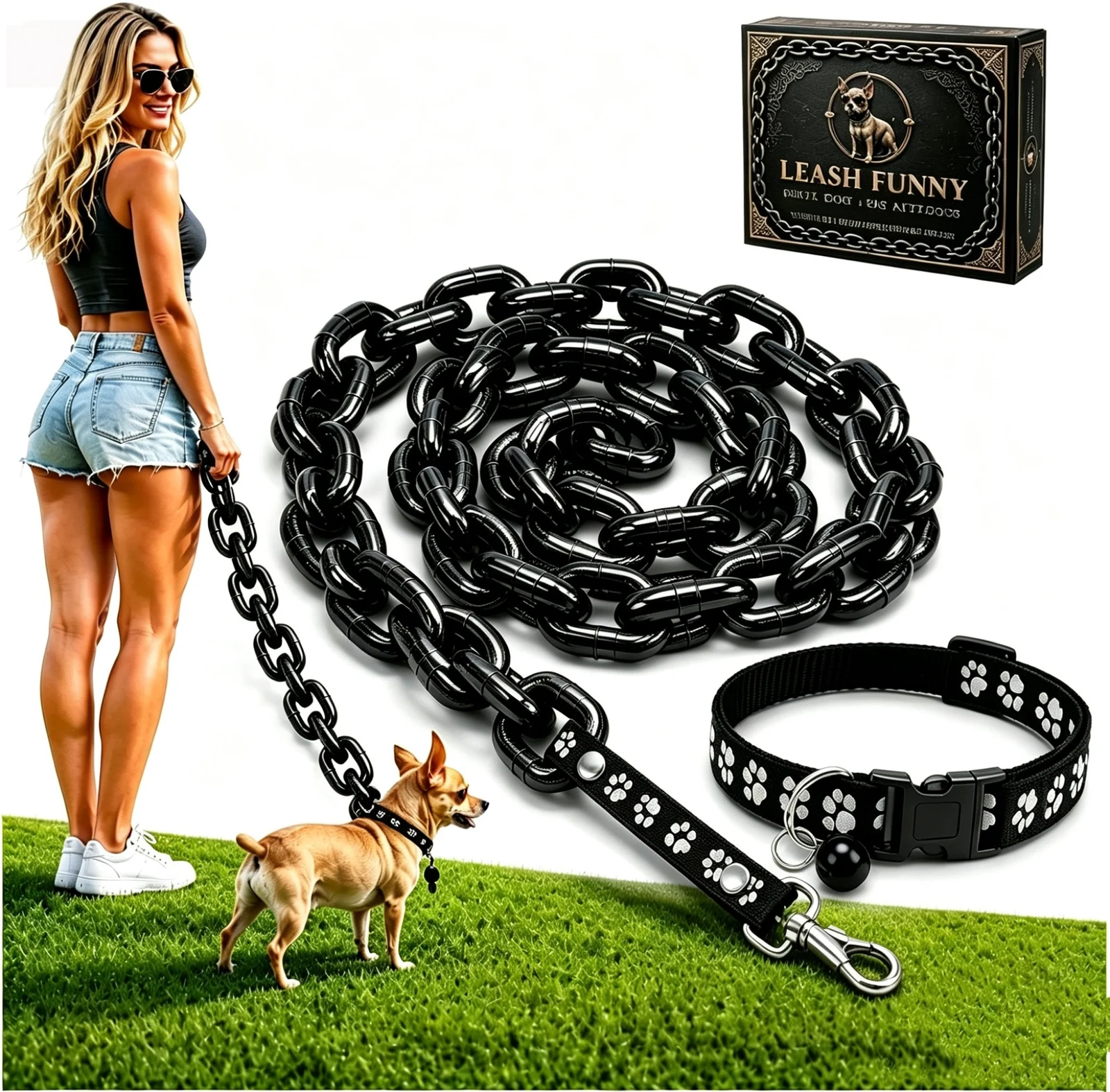 Pet Leash For Small Dogs Black — variant image